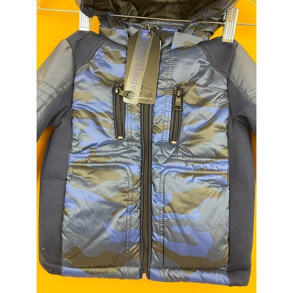 Urban Republic Outerwear Scuba Jacket Toddler 3T Navy Blue Hooded Zip Up NWT - Picture 7 of 11